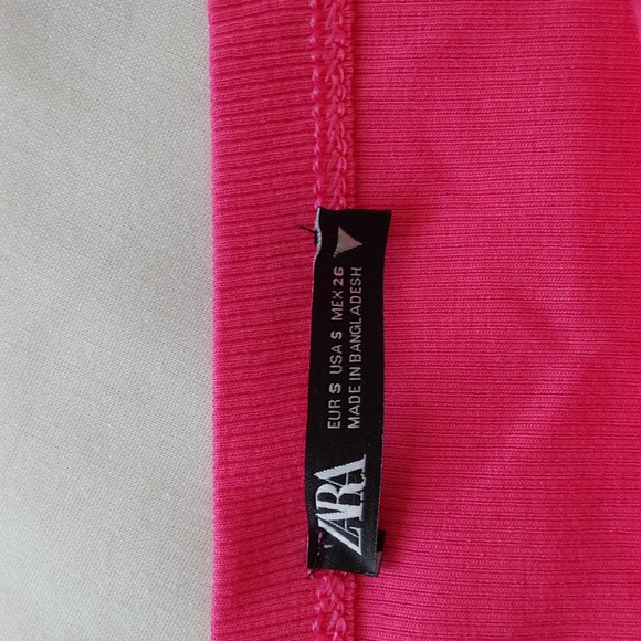 Zara Mini Tube Dress with Spaghetti Straps. Pink. Size Small. - Picture 5 of 10